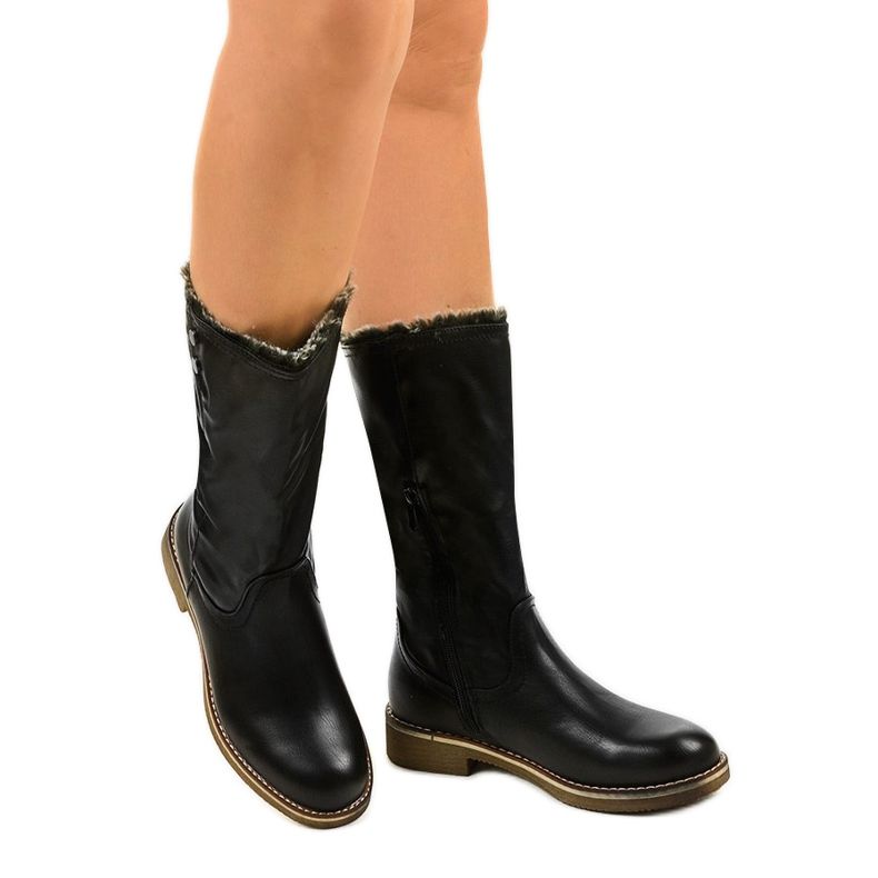 Botas com isolamento Galaphaura pretas preto 1 Botas com isolamento Galaphaura pretas preto 1