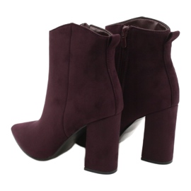 Evento Botins de camurça roxa tolet 6