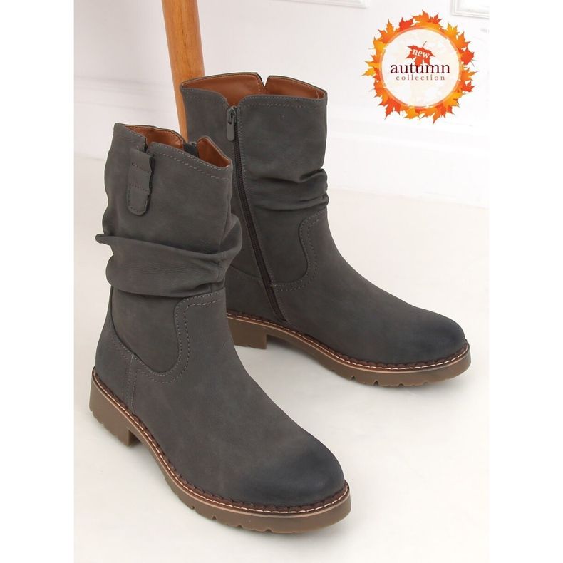 Botas cinza cinza para mulheres 6981 cinza 1