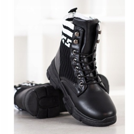 SHELOVET Trabalhadores da moda com cordões branco preto 1