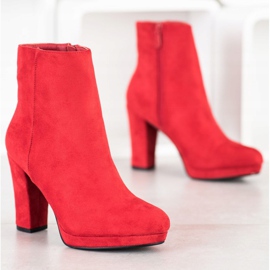 Seastar Botas com salto alto vermelho 1