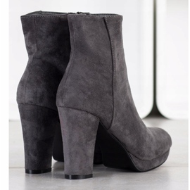 Seastar Botas com salto alto cinza 1