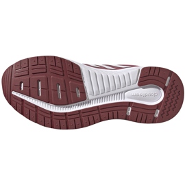 Tênis de corrida feminino adidas Galaxy 5 bordô FW6124 branco vermelho 5