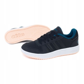 Sapatos Adidas Hoops 2.0 K EE6718 preto verde 1