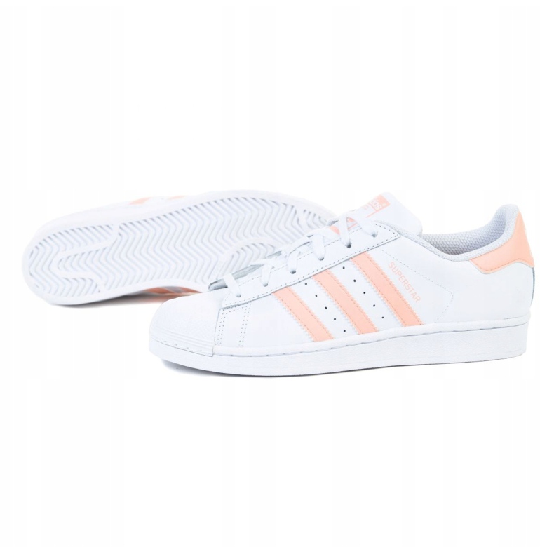 Sapatos Adidas Superstar Jr EE7820 branco verde 1