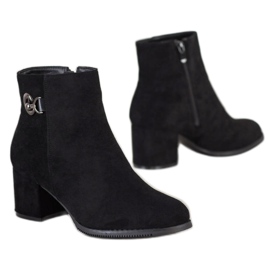 J. Star Botas de salto alto preto 1