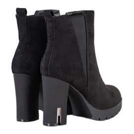 Super Mode Botas Com Salto Esteira preto 1