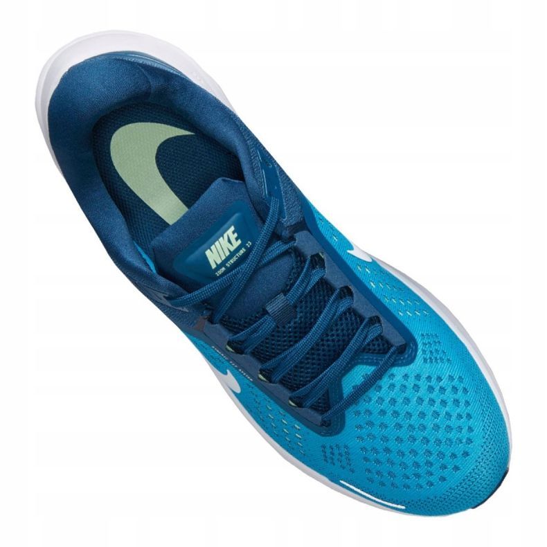 Tênis de corrida Nike Air Zoom Structure 23 M CZ6720-401 azul verde 2