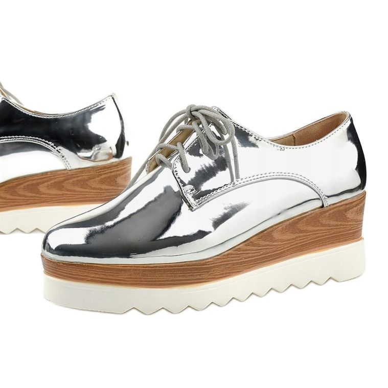 Sapatos prateados deslizantes com tachas GF-FD9 prata 1