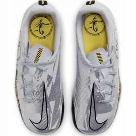 Chuteiras Nike Phantom Gt Academy Scorpion FG / MG Junior DB7631 001 branco 1