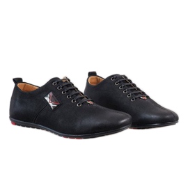 Sapatos masculinos negros WF932-1 preto 1