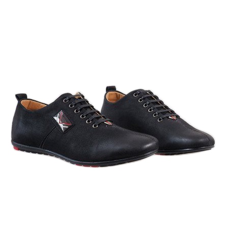 Sapatos masculinos negros WF932-1 preto 1