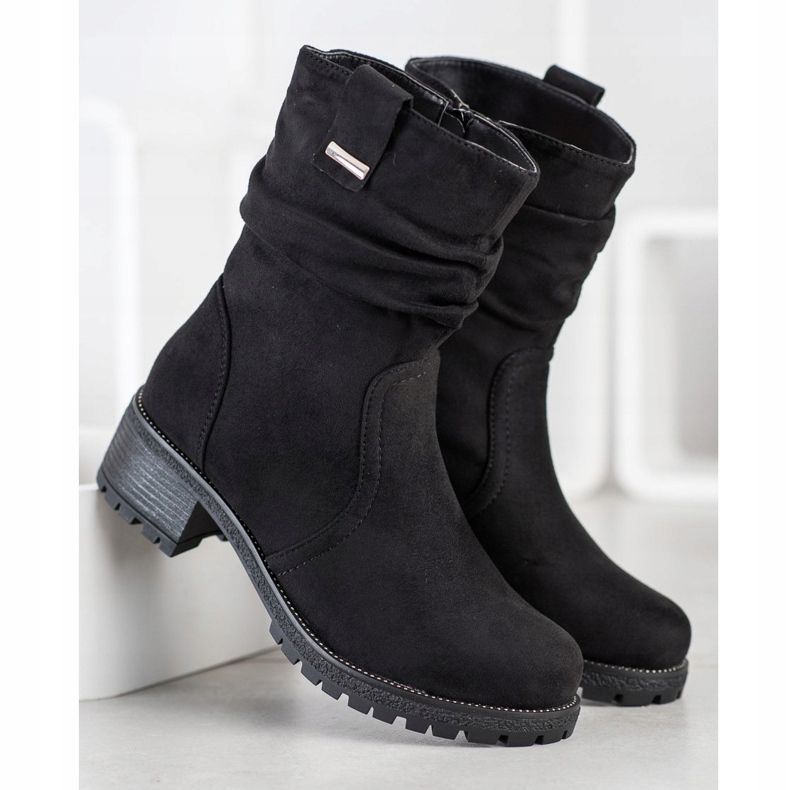 SHELOVET Botas de trabalho altas preto 1
