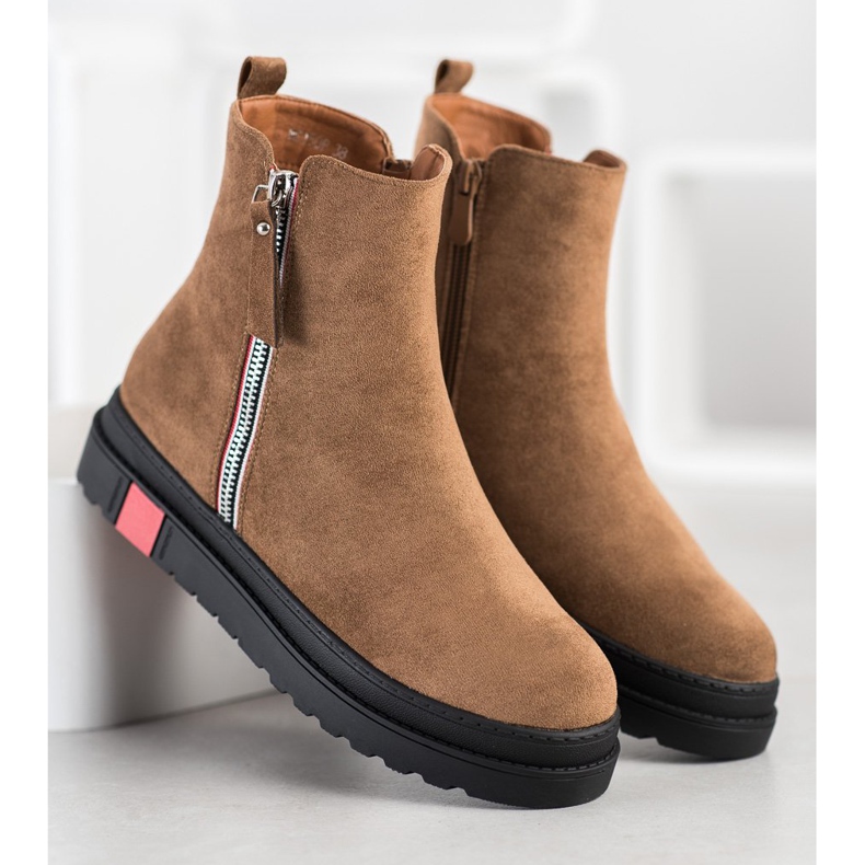 Seastar Botas na plataforma preta castanho multicolorido 1