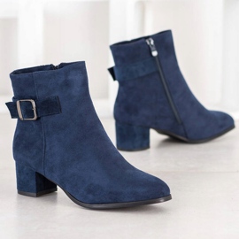 Sabatina Botas azul marinho com fivela 1 Sabatina Botas azul marinho com fivela 1