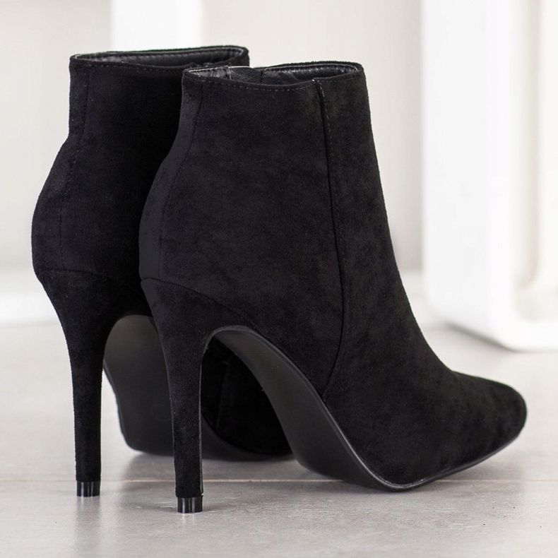 Small Swan Botas elegantes de salto alto preto 2