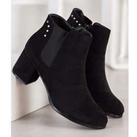 J. Star Botas quentes de salto alto preto 1