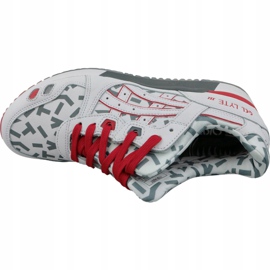 Asics Gel-Lyte III U 1191A251-100 branco vermelho cinza 2