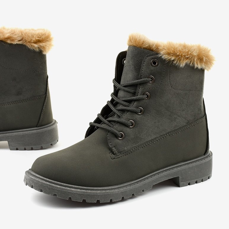 Botas cinza Botas isoladas Olaksalim 1