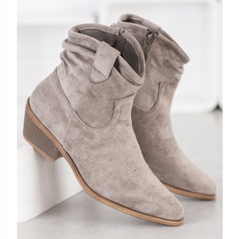 Cm Paris Botas de caubói de camurça bege 1