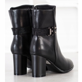 Sabatina Botas de cano altas elegantes preto 1