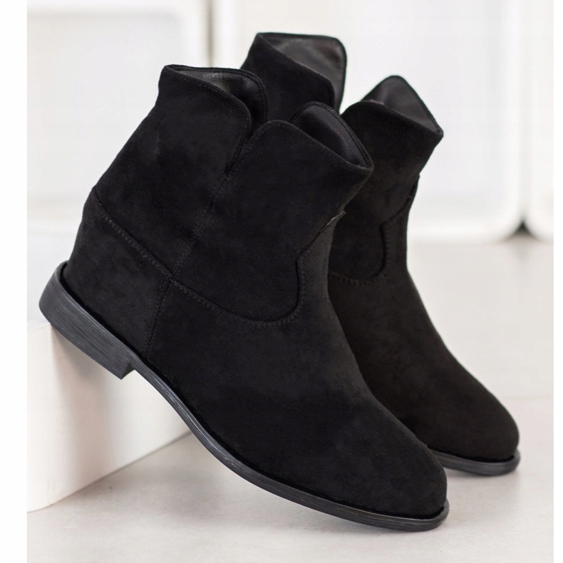 Sergio Todzi Botas de caubói em cunha preto 1