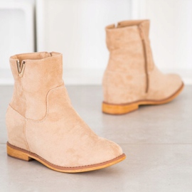 Sergio Todzi Botas de cunha elegantes bege 1