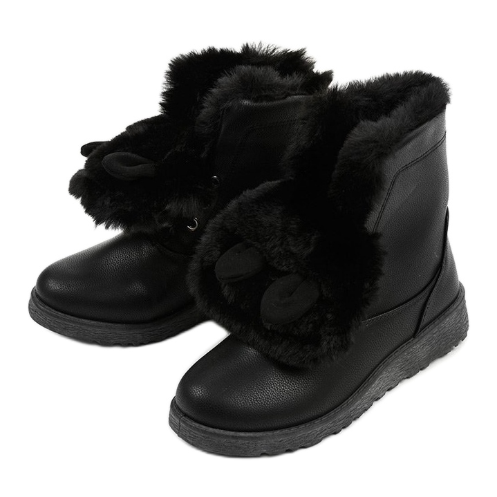 Botas pretas com isolamento da Alrindra preto 2 Botas pretas com isolamento da Alrindra preto 2
