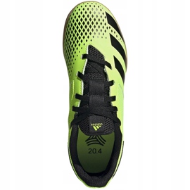 Chuteiras Adidas Predator 20.4 In Sala Junior verde-preto EH3043 1
