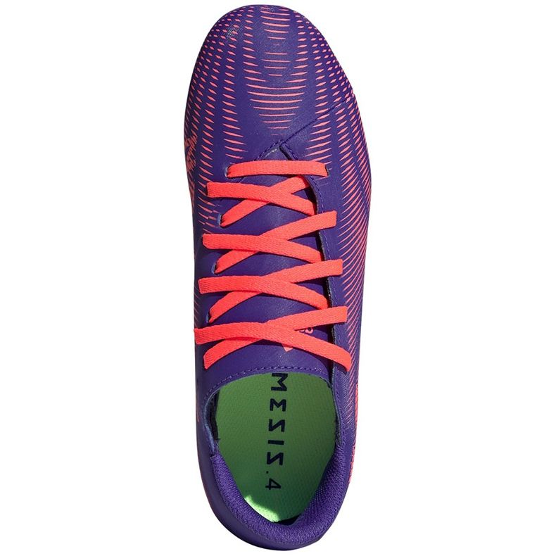Botas de futebol adidas Nemeziz.4 FxG Junior roxo-rosa EH0585 tolet 1