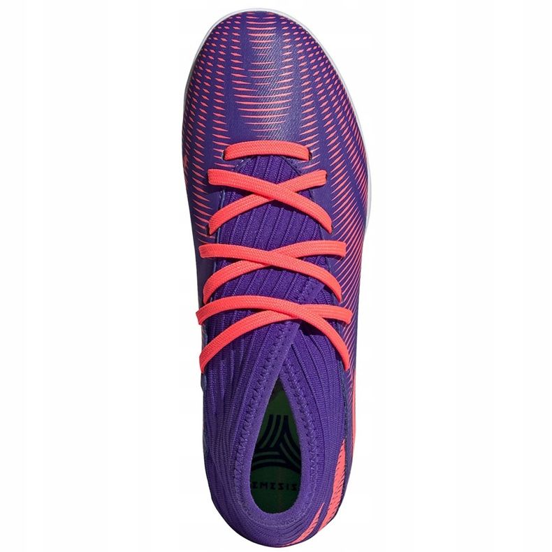Adidas Nemeziz.3 Em chuteiras Júnior roxo-rosa EH0582 azul marinho 1