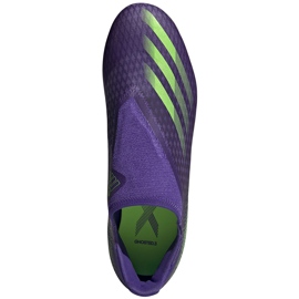 Chuteiras Adidas X Ghosted.3 Ll Fg verde-roxo EG8164 1