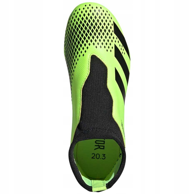 Chuteiras Adidas Predator 20.3 Ll Fg Junior verde-pretas EH3019 1
