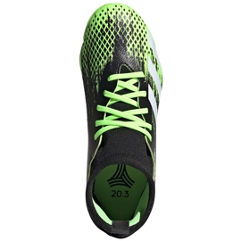 Chuteiras Adidas Predator 20.3 Tf Junior, pretas e verdes EH3034 preto-verde / branco preto 1