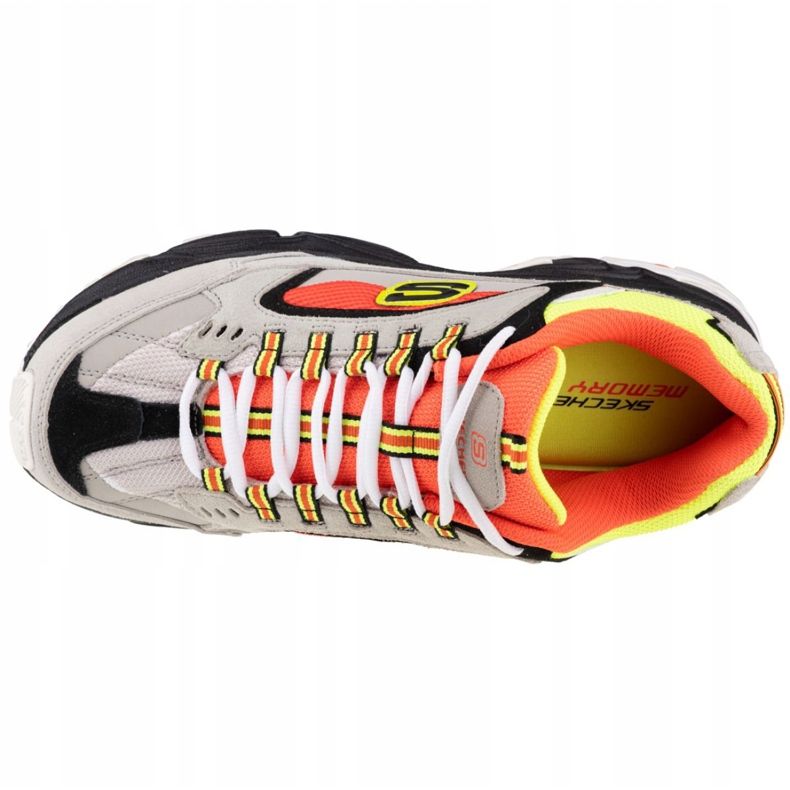 Skechers Stamina-Cutback M 51286-GYOR laranja cinza multicolorido 2
