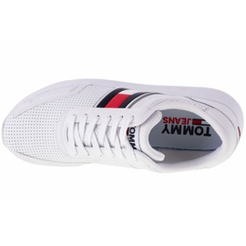 Calçados Tommy Hilfiger Flexi Perf Couro Corredor M EM0EM00580-YBR branco 2 Calçados Tommy Hilfiger Flexi Perf Couro Corredor M EM0EM00580-YBR branco 2