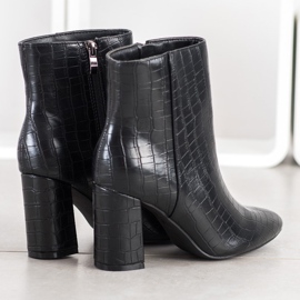 Goodin Boots In Spitz Snake Print preto 1