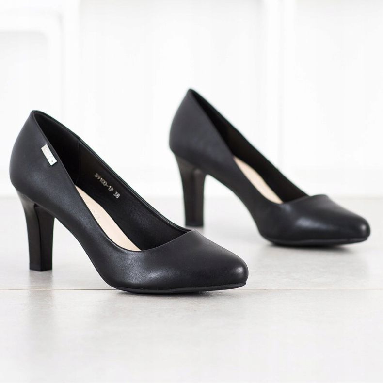 J. Star Bombas de salto casual preto 1