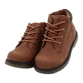 Apawwa Botas marrons infantis para meninos. Botas Moa castanho 2