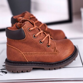 Apawwa Botas marrons infantis para meninos. Botas Moa castanho 1