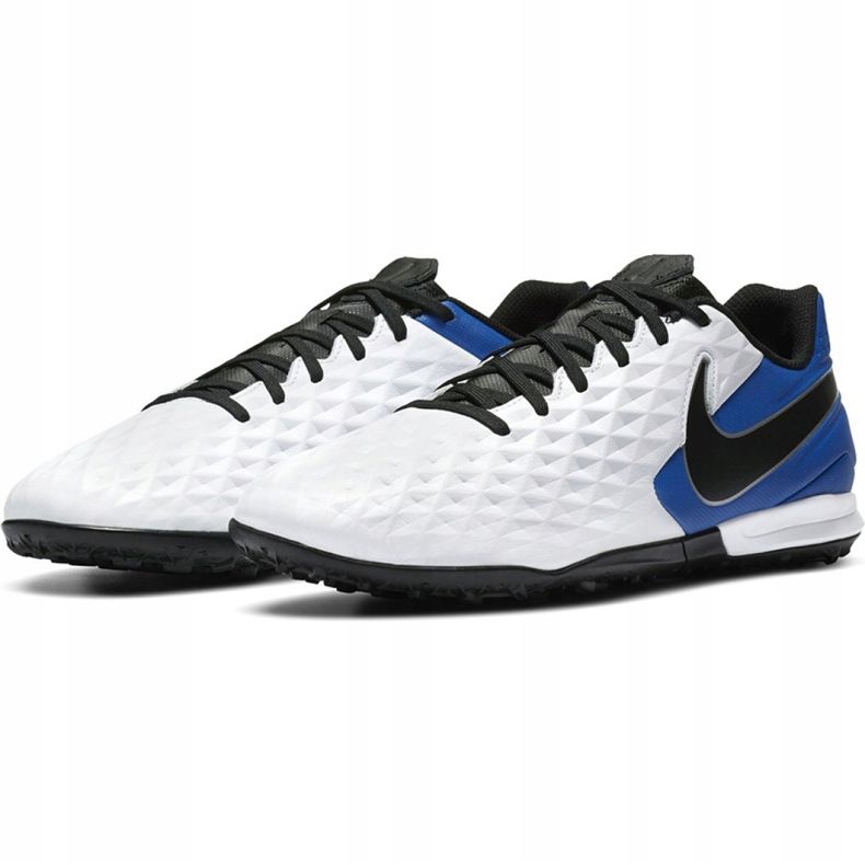 Chuteira Nike Tiempo Legend 8 Academy Tf M AT6100 104 , branco azul branco 1