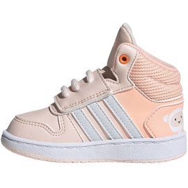 Sapatos Adidas Hoops Mid Jr FW4924 rosa 1