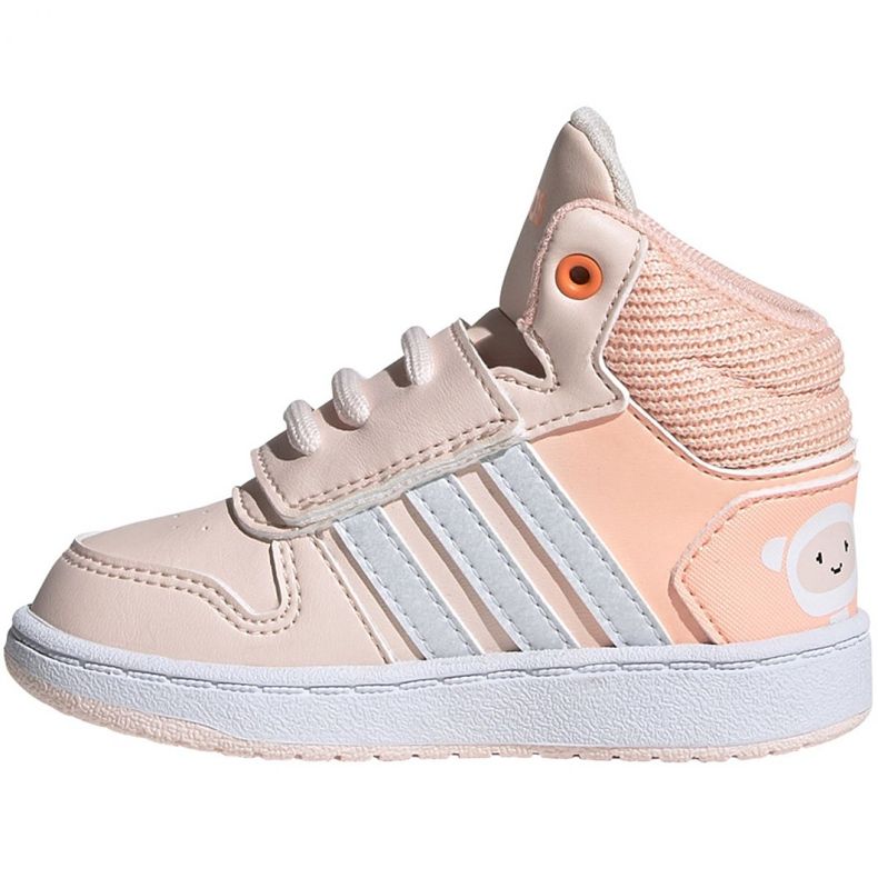 Sapatos Adidas Hoops Mid Jr FW4924 rosa 1