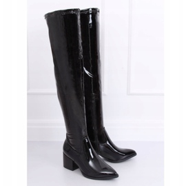 Botas pretas lacadas RB35P Preto 2