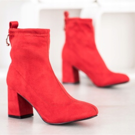 Fashion Botas deslizantes vermelho 1