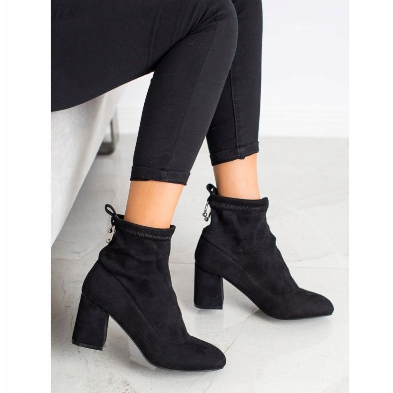 Fashion Botas deslizantes preto 2