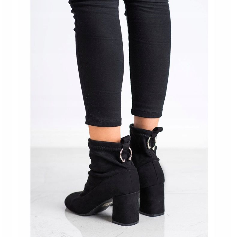 Fashion Botas deslizantes preto 1