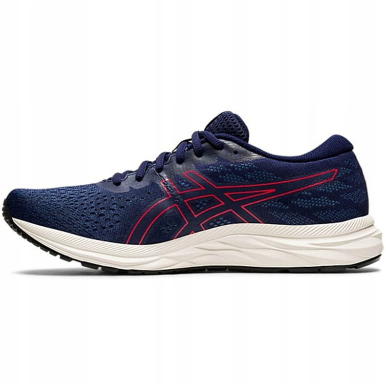Tênis de corrida masculino Asics Gel Excite 7 azul marinho-vermelho 1011A657 401 azul-marinho 1