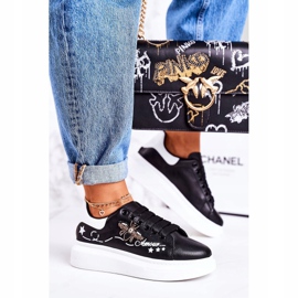 Tênis feminino esportivo com estilo Fly Black Amour preto 1