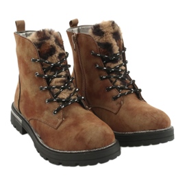 American Club Botas de meninas gc33 botas marrons marrom marrom 3